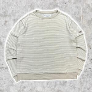 2010's Quiksilver Baggy Brown Lightweight Waffle Knit Sweater